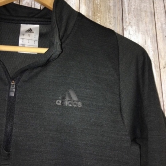 Adidas Black Loose Fit 3/4 Zip Jacket - Picture 2 of 5